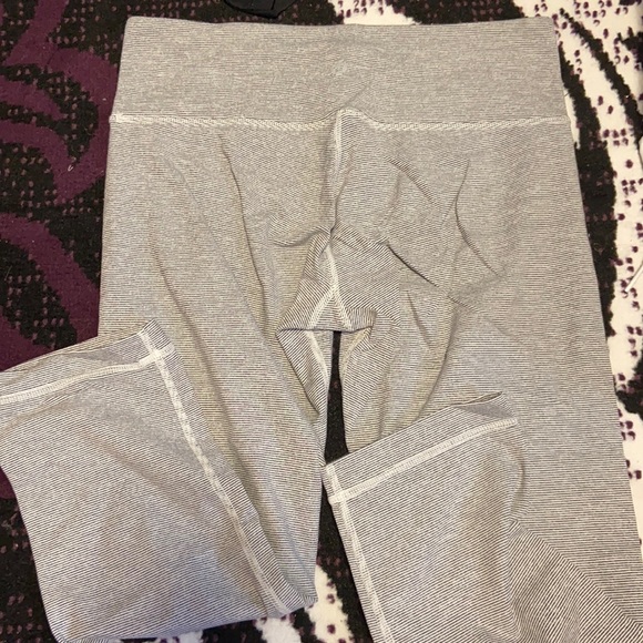 lululemon athletica Pants - Lululemon quiet stripe crop New!